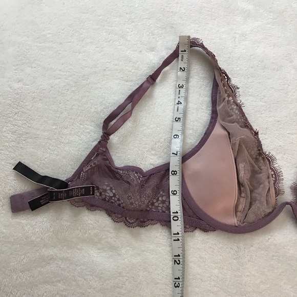Victoria’s Secret Very Sexy Lace Plunge Bra Studded Trim 34C - Picture 11 of 13